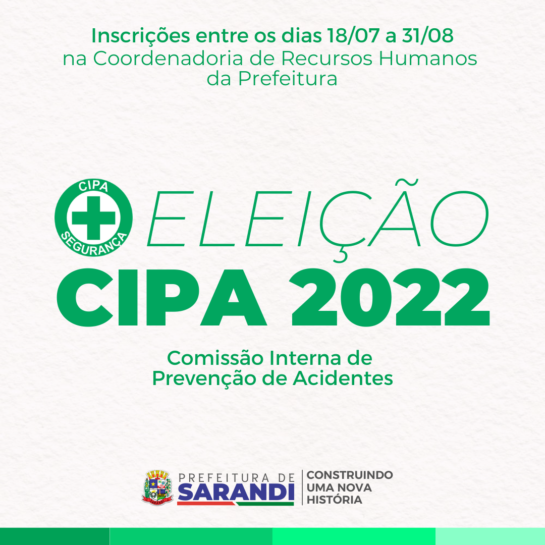 Convite Eleição CIPA 2022